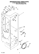 REFRIGERATOR LINER PARTS Diagram and Parts List for EC3JHAXRL12  Whirlpool Refrigerator