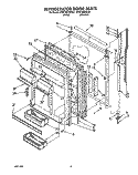 REFRIGERATOR DOOR Diagram and Parts List for KTRI18KXWH01  Whirlpool Refrigerator