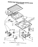 COMPARTMENT SEPARATOR AND CONTROL Diagram and Parts List for EJT144XKWR0  Whirlpool Refrigerator