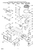 CABINET AND STIRRER Diagram and Parts List for KEMS377GBL2  KitchenAid Microwave Oven Combo