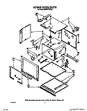LOWER OVEN Diagram and Parts List for KEBI271WBL2  KitchenAid Wall Oven
