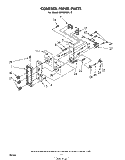 CONTROL PANEL Diagram and Parts List for MW8300XL0  Whirlpool Microwave