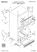 CABINET Diagram and Parts List for TT22AKXEN00  Whirlpool Refrigerator