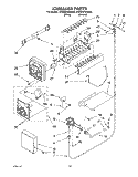 ICEMAKER, LIT/OPTIONAL Diagram and Parts List for 4YED25PWDN00  Whirlpool Refrigerator