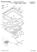 Part Location Diagram of 9781828PC Whirlpool TRIM-CKTOP
