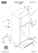 CABINET Diagram and Parts List for 7RT18DKXFW00  Roper Refrigerator