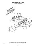 CONTROL PANEL Diagram and Parts List for RF310PXPW0  Whirlpool Range