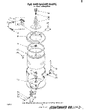TUB AND BASKET Diagram and Parts List for LA3800XPW0  Whirlpool Washer