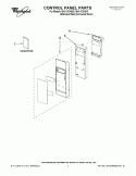CONTROL PANEL PARTS Diagram and Parts List for MH1170XSY5  Whirlpool Microwave