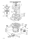 PUMP AND MOTOR Diagram and Parts List for KUDP220T2  KitchenAid Dishwasher