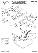 SECTION Diagram and Parts List for LER7646AZ0  Whirlpool Dryer