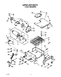 UPPER UNIT, LIT/OPTIONAL Diagram and Parts List for KSSS42MWX00  KitchenAid Refrigerator
