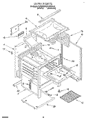 OVEN Diagram and Parts List for FLP320AW0  Roper Range