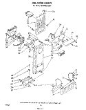 AIRFLOW Diagram and Parts List for ED22MM1LWR1  Whirlpool Refrigerator