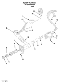 PUMP PARTS, OPTIONAL PARTS (NOT INCLUDED) Diagram and Parts List for IFR42000  Inglis Washer