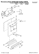 DOOR AND PANEL PARTS Diagram and Parts List for KUDT03STSS0  KitchenAid Dishwasher