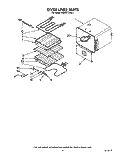 OVEN LINER Diagram and Parts List for KEBS177XBL1  KitchenAid Wall Oven