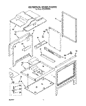 EXTERNAL OVEN Diagram and Parts List for SF395PEWN2  Whirlpool Range