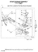 8318272 BURNER ASSEMBLY, OPTIONAL PARTS (NOT INCLUDED) Diagram and Parts List for MGD5840TW0  Maytag Dryer