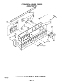 CONTROL PANEL Diagram and Parts List for RS630PXK2  Whirlpool Range