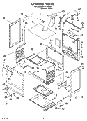 CHASSIS PARTS Diagram and Parts List for SF111PXSQ0  Whirlpool Range