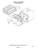 OVEN LINER Diagram and Parts List for KEMI371SBL0  KitchenAid Microwave Oven Combo