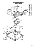 MACHINE BASE Diagram and Parts List for 3LA5581XYN0  Whirlpool Washer