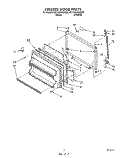 FREEZER DOOR Diagram and Parts List for 6ET18GKXWW00  Whirlpool Refrigerator