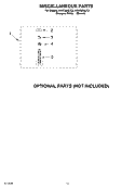 MISCELLANEOUS Diagram and Parts List for KAWS850JT3  KitchenAid Washer