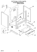 Part Location Diagram of 786521 Whirlpool PANEL-DRWR