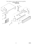 TOP GRILLE AND UNIT COVER Diagram and Parts List for KSSS42FJX00  KitchenAid Refrigerator