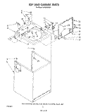 TOP AND CABINET , LITERATURE AND OPTIONAL Diagram and Parts List for LA6800XSN1  Whirlpool Washer