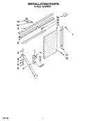 INSTALLATION PARTS Diagram and Parts List for CAH24WCP0  Crosley Air Conditioner