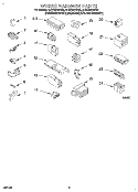 WIRING HARNESS Diagram and Parts List for 8LSC6244BG0  Whirlpool Washer
