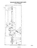 BRAKE AND DRIVE TUBE Diagram and Parts List for GLA5580XSW1  Whirlpool Washer