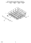 UPPER RACK AND TRACK Diagram and Parts List for KUDG25SHAL0  KitchenAid Dishwasher