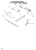 TOP VENTING PARTS Diagram and Parts List for KGSI901PSS00  KitchenAid Range