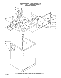 TOP AND CABINET , LITERATURE AND OPTIONAL Diagram and Parts List for LA6800XTG0  Whirlpool Washer