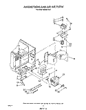MAGNETRON AND AIR FLOW Diagram and Parts List for MW8901XS0  Whirlpool Microwave