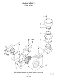 BLOWER Diagram and Parts List for 4KPDI620T1  KitchenAid Dishwasher