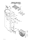 FREEZER LINER Diagram and Parts List for KSRC25DXAL10  KitchenAid Refrigerator