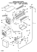 ICEMAKER PARTS Diagram and Parts List for KSSO36QMB01  KitchenAid Refrigerator