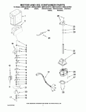 MOTOR AND ICE CONTAINER PARTS Diagram and Parts List for ES5DVAXWS01  Whirlpool Refrigerator