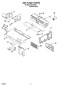 AIR FLOW PARTS Diagram and Parts List for TMH14XMD1  Estate Microwave