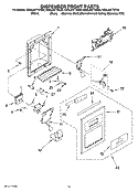 Part Location Diagram of 2318947W Whirlpool Front Cover Assembly (Includes
