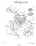 OVEN BODY Diagram and Parts List for 1885W3A  Roper Range