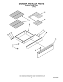 DRAWER AND RACK PARTS Diagram and Parts List for YGY399LXUQ06  Whirlpool Range