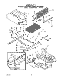 UNIT Diagram and Parts List for ET20ZKXZG01  Whirlpool Refrigerator
