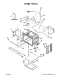 OVEN PARTS Diagram and Parts List for WOS51EC0AT01  Whirlpool Wall Oven