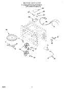 INTERIOR Diagram and Parts List for MT9100SFB0  Whirlpool Microwave